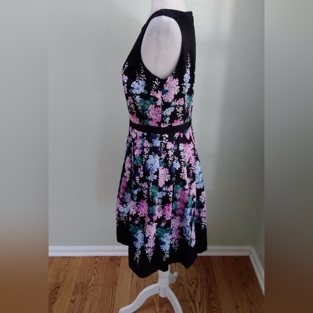 Talbots RSVP Floral Fit & Flare Dress - Picture 2 of 5